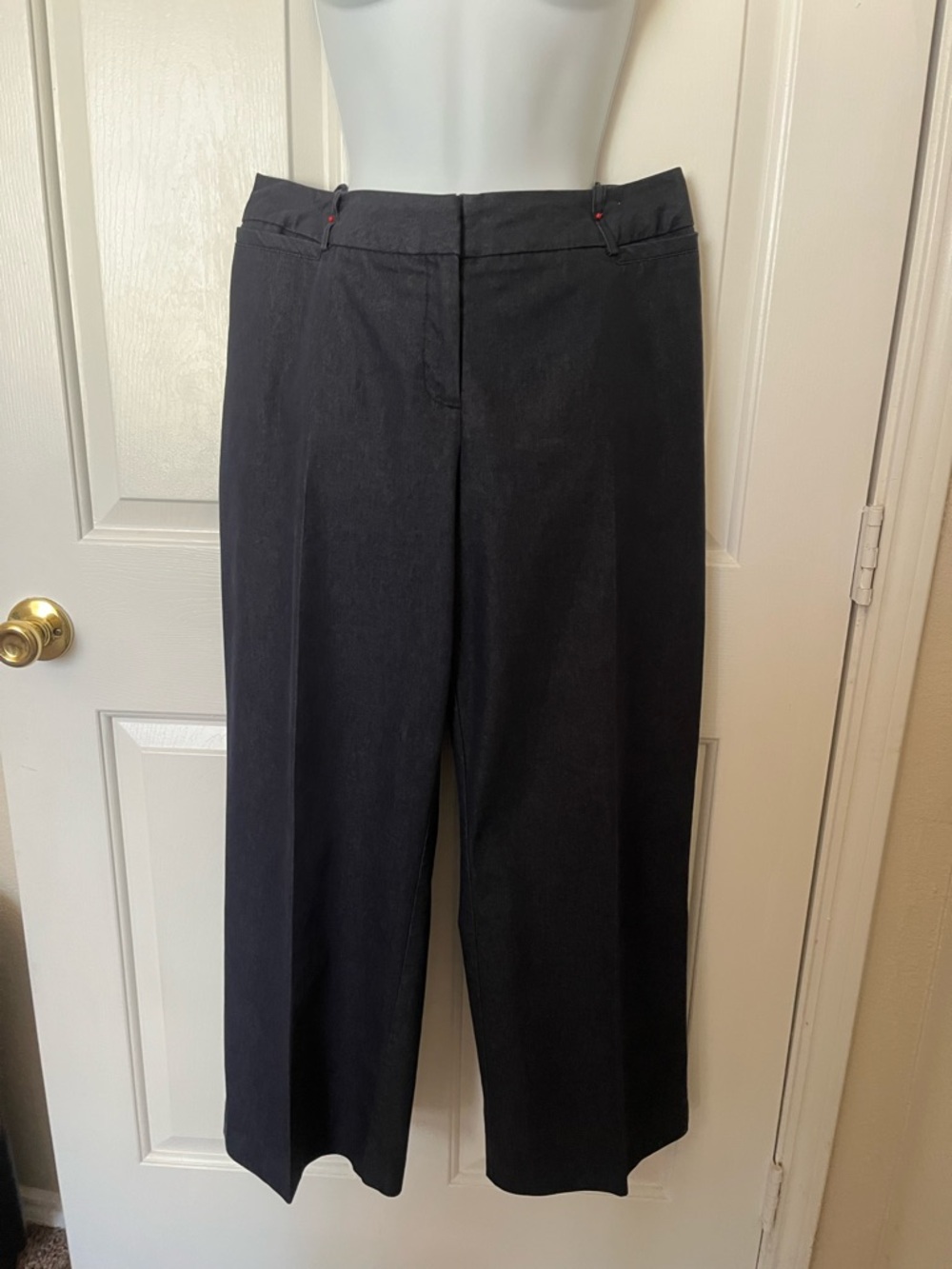 Worthington Women's Curvy Fit Pants in Charcoal